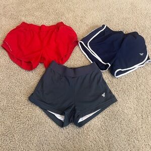 Varsity Spirit Athletic Shorts Set - Red and Navy